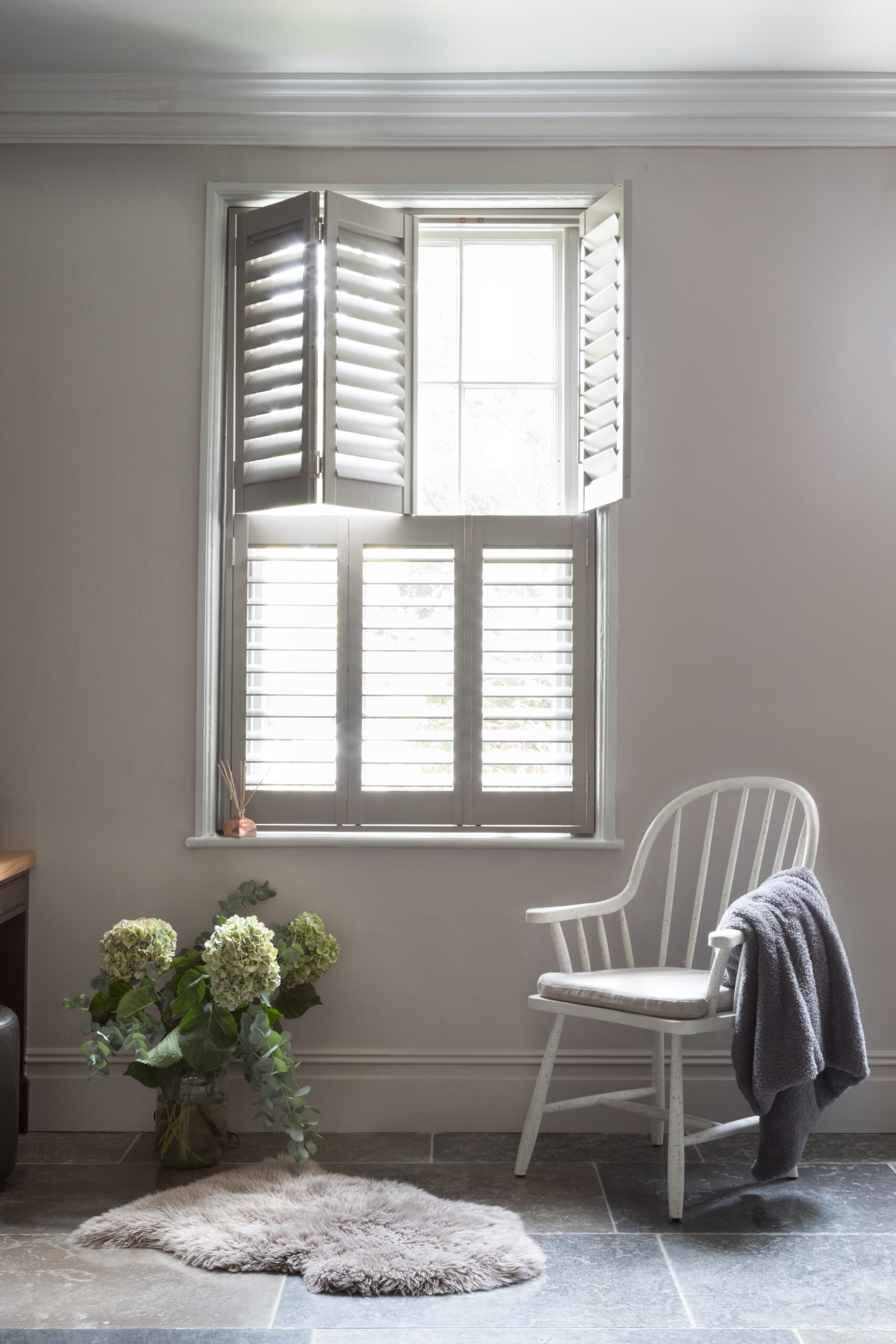 Paulownia, Cream grey, (blanket)